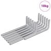 vidaXL Se&scaron;u stūru atslēga 4675 gab. Sudraba 20 x 52 mm Tērauds