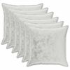 vidaXL Spilvenu pārvalks 6 pcs HOUTEN Gai&scaron;i pelēka 70 x 70 cm Flanelis