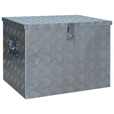 vidaXL alumīnija kaste, 610x430x455 mm, sudraba krāsā