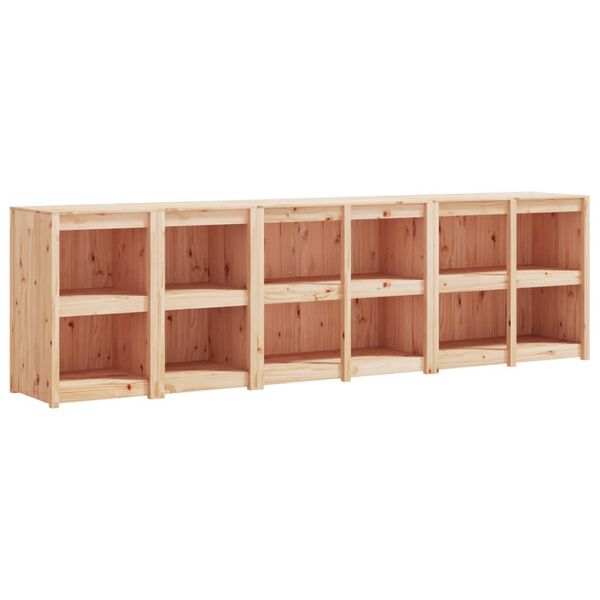 vidaXL āra virtuves skapī&scaron;i, 4 gab., priedes masīvkoks