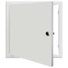 vidaXL Pieejas panelis Balts 33 x 33 x 3 cm Tērauds
