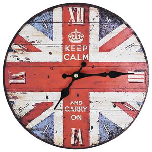 vidaXL vintāžas sienas pulkstenis, UK, 30 cm