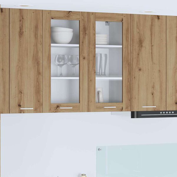 vidaXL Piekarams skapītis ar durvīm Artisānā ozols 80 x 31 x 80 cm