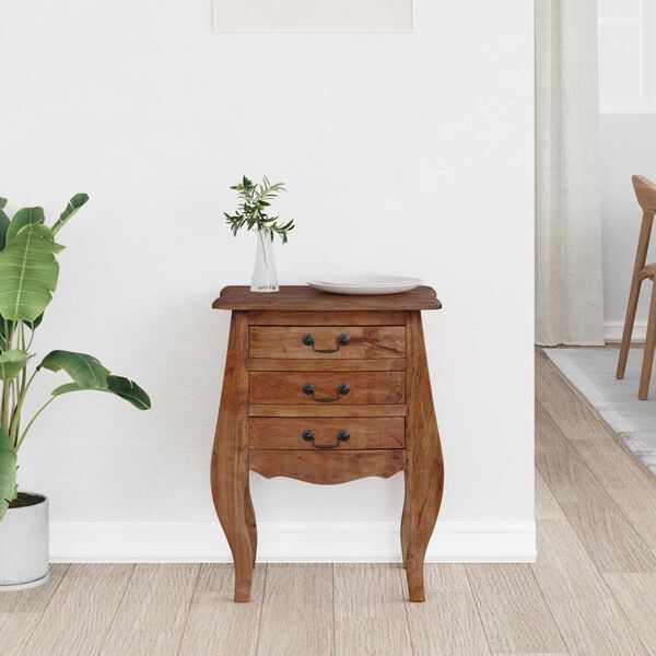 vidaXL Uzglabā&scaron;anas kaste 48 x 35 x 64 cm Cieta mahagona koks