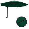 vidaXL Dārza parasols Zaļa 248 x 248 x 148 cm Poliesters un tērauds