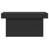 vidaXL kafijas galdiņ&scaron;, melns, 100x55x40 cm, inženierijas koks