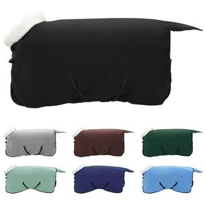 vidaXL Zirgu sega Melna 145 cm Polāra poliestera