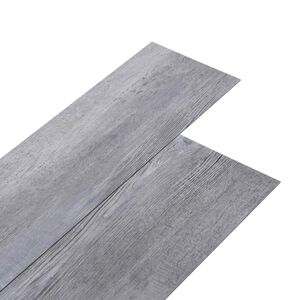 vidaXL Pa&scaron;līmējo&scaron;as PVC grīdas dēļi Matēts koks pelēks 30,5 x 61 cm