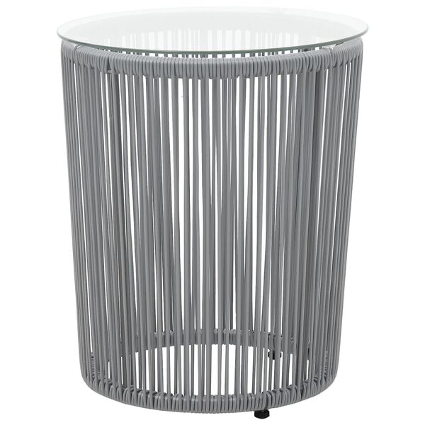 vidaXL 3-daļīgs bistro mēbeļu komplekts, matrači, PE rotangpalma