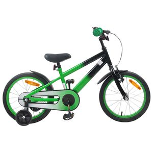 vidaXL Bērnu Velosipēds 16 Collas no 4-6 gadiem Zils Melns