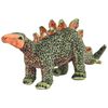 vidaXL rotaļu dinozaurs, stegozaurs, zaļ&scaron; un oranžs plī&scaron;s, XXL