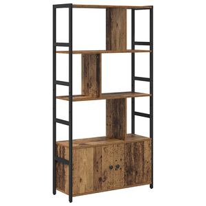 vidaXL Grāmatu plaukts 80 x 30 x 155,5 cm Inženierijas koks Vecs koks