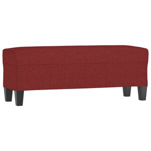 vidaXL sols, 100x35x41 cm, vīnsarkans audums