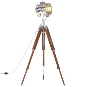 vidaXL grīdas lampa uz statīva, mango masīvkoks, 165 cm