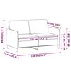 vidaXL divvietīgs dīvāns, gai&scaron;i pelēks, 120 cm, samts