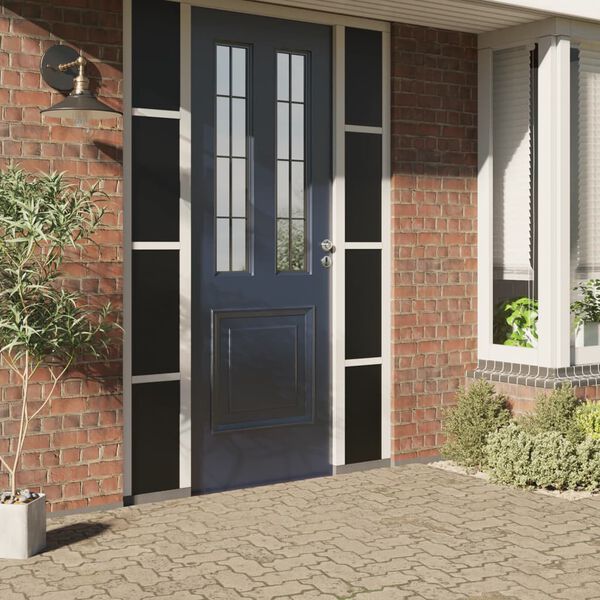 vidaXL loga plēve, matēta, melna, 90x2000 cm, PVC