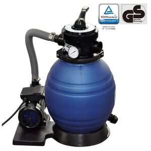 vidaXL baseina sūknis ar smil&scaron;u filtru, 400 W, 11000 l/h