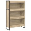 vidaXL Grāmatplaukts 80 x 30 x 121 cm Inženierijas koks Sonoma