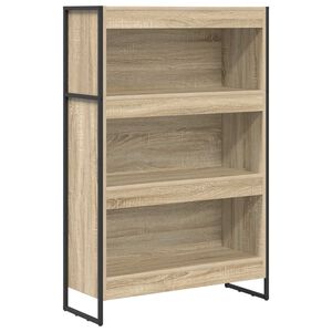 vidaXL Grāmatplaukts 80 x 30 x 121 cm Inženierijas koks Sonoma