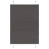 vidaXL kroku žalūzija melna 100x100 cm auduma platums 99,4 cm