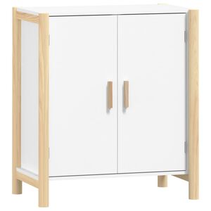 vidaXL kumode, balta, 62x38x70 cm, inženierijas koks