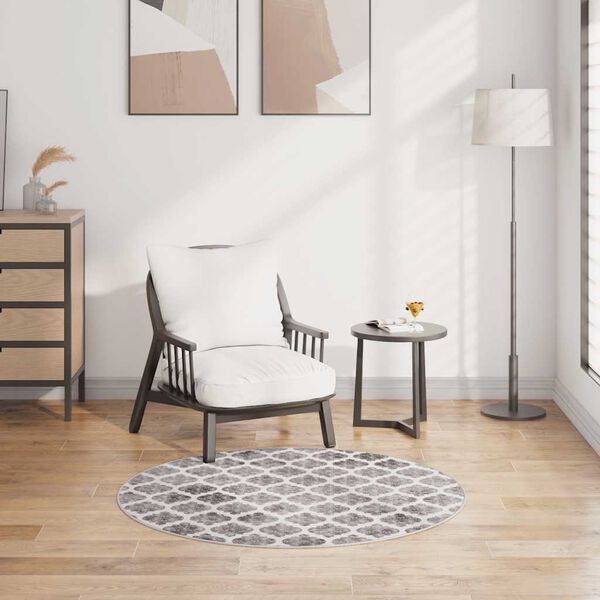 vidaXL paklājs, &phi; 120 cm, mazgājams, daudzkrāsains