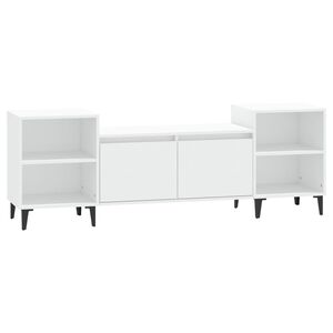 vidaXL TV skapītis, balts, 160x35x55 cm, inženierijas koks