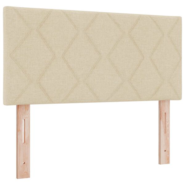 vidaXL Galvgalis Krēmkrāsa 90 cm audums