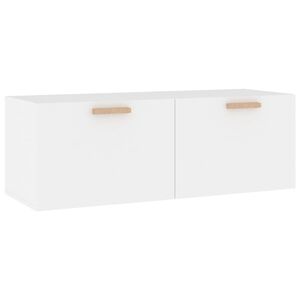 vidaXL sienas skapītis, balts, 100x36,5x35 cm, inženierijas koks