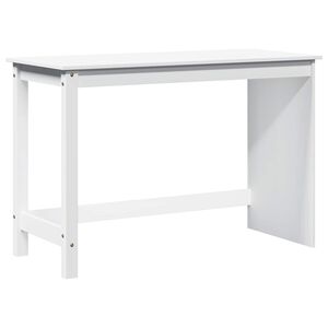 vidaXL Galds Balts 112 x 50 x 75 cm Cieta priede