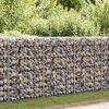 vidaXL gabions ar vāku, cinkots tērauds, 300x30x100 cm