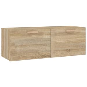 vidaXL sienas skapītis, ozola krāsa, 100x36,5x35 cm, inženierijas koks