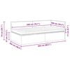 vidaXL Stūra gultas rāmis ar matrači 2 pcs Pelēkbrūna Samts
