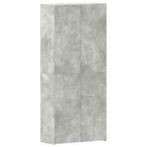 vidaXL Apavu skapis 80 x 35.5 x 180 cm Inženierijas koks Pelēka