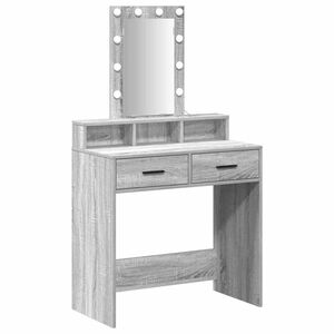 vidaXL Dressing galds Pelēka 79 x 41 x 140 cm Inženierijas koks