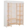 vidaXL skapis, 135x40x170 cm, balts audums