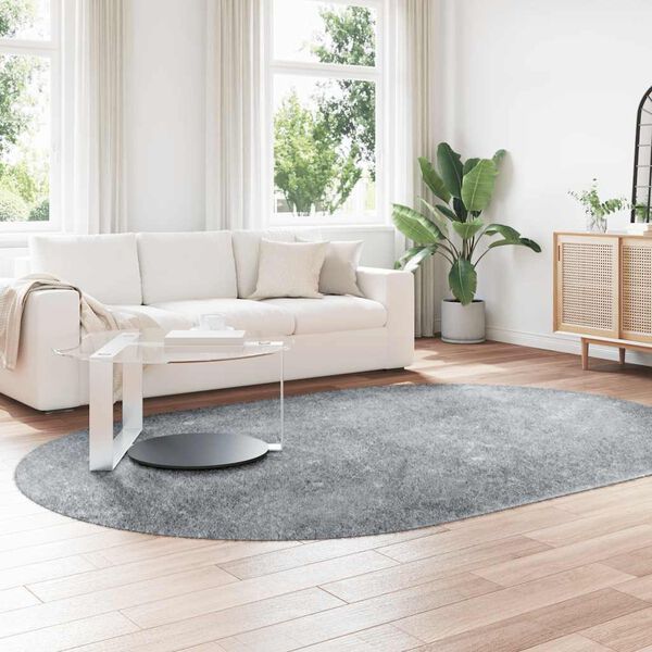 vidaXL paklājs, 300x200 cm, Shaggy, NAVARRA, gaiši pelēka, poliesters