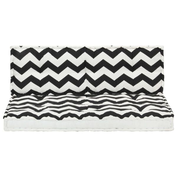 vidaXL dārza pale&scaron;u spilveni, 2 gab., rakstaini