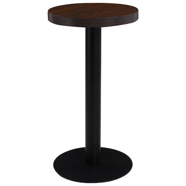 vidaXL bistro galds, tumši brūns, 40 cm, MDF