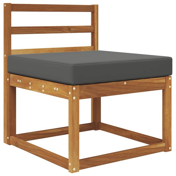 vidaXL Āra dīvāna spilvens Antracīts 60 x 60 x 8 cm Poliesters