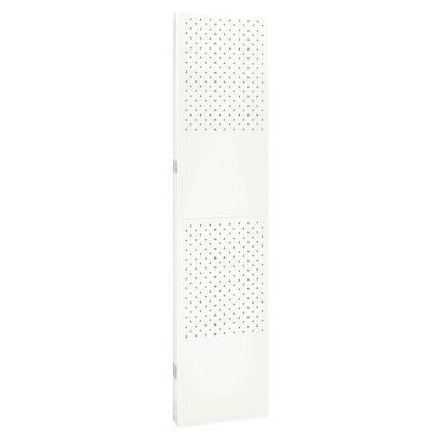 vidaXL 4-paneļu istabas aizslietnis, balts, 160x180 cm, tērauds