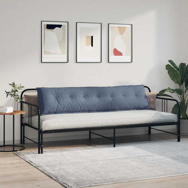 vidaXL Atpakaļ spilvens Zila 200 x 50 cm Korduroja audums