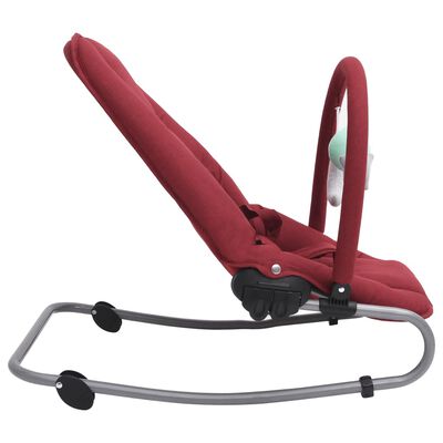 vidaXL bērnu šūpuļkrēsls, sarkans, tērauds