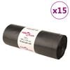 vidaXL atkritumu maisi, 150 gab., melni, 240 L