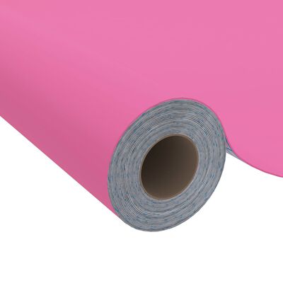 vidaXL mēbeļu līmplēve, spīdīgi rozā, 500x90 cm, PVC