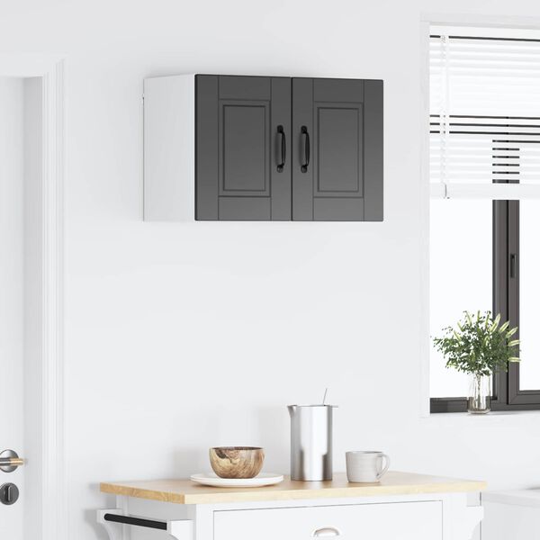 vidaXL Virtuves Skapis 2 pcs Melna 30 x 31 x 40 cm Inženierijas koks