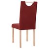 vidaXL virtuves krēsli, 4 gab., vīnsarkans audums
