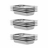 vidaXL Gastronorm trauki, 12 gab., GN 1/4, 40 mm, nerūsējo&scaron;s tērauds