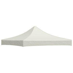 vidaXL dārza nojumes jumts, 3x3 m, krēmkrāsā