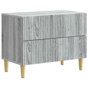 vidaXL Nakts skapītis Pelēks Sonoma ozols 62 x 34,5 x 48 cm